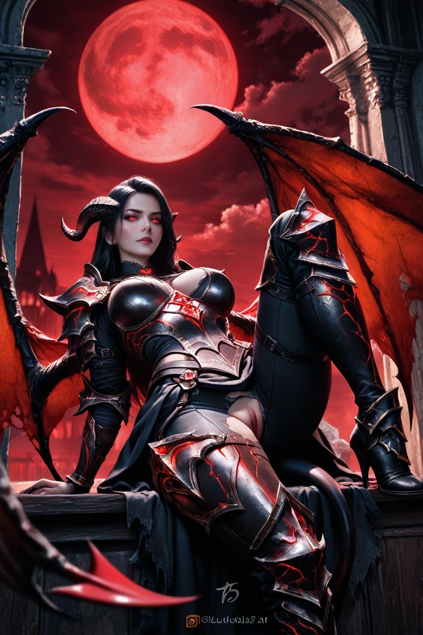 Night, Close Shot, Full Armor Porno IA