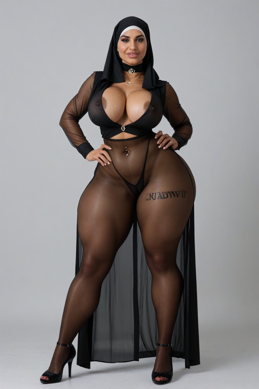 Fit, Wide Hips, Tuxedo Suit AI Porn