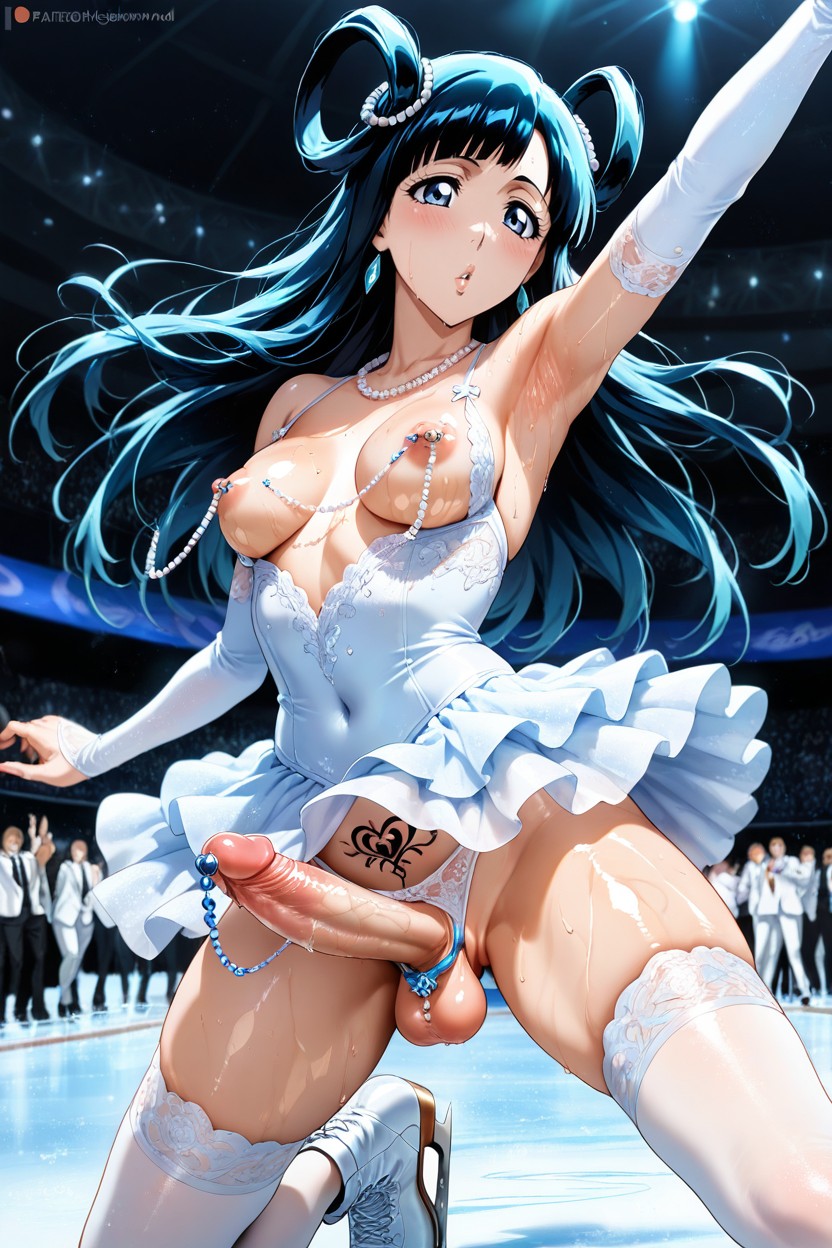 Small Breasts, Ice Skating Dance, Cameltoe Hentai AI Porn