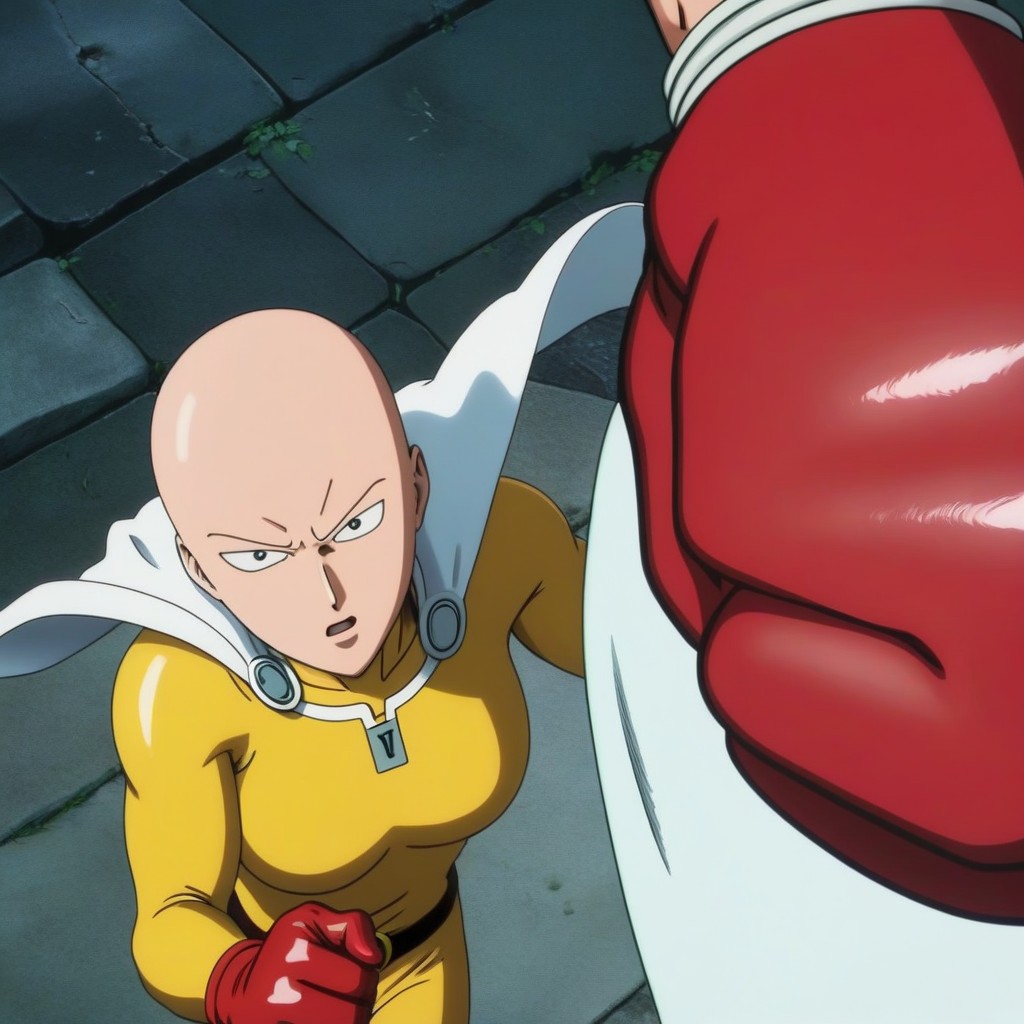Classic Anime Artstyle, Classic One Punch Man Anime, One Punch Man Art Style AI Porn