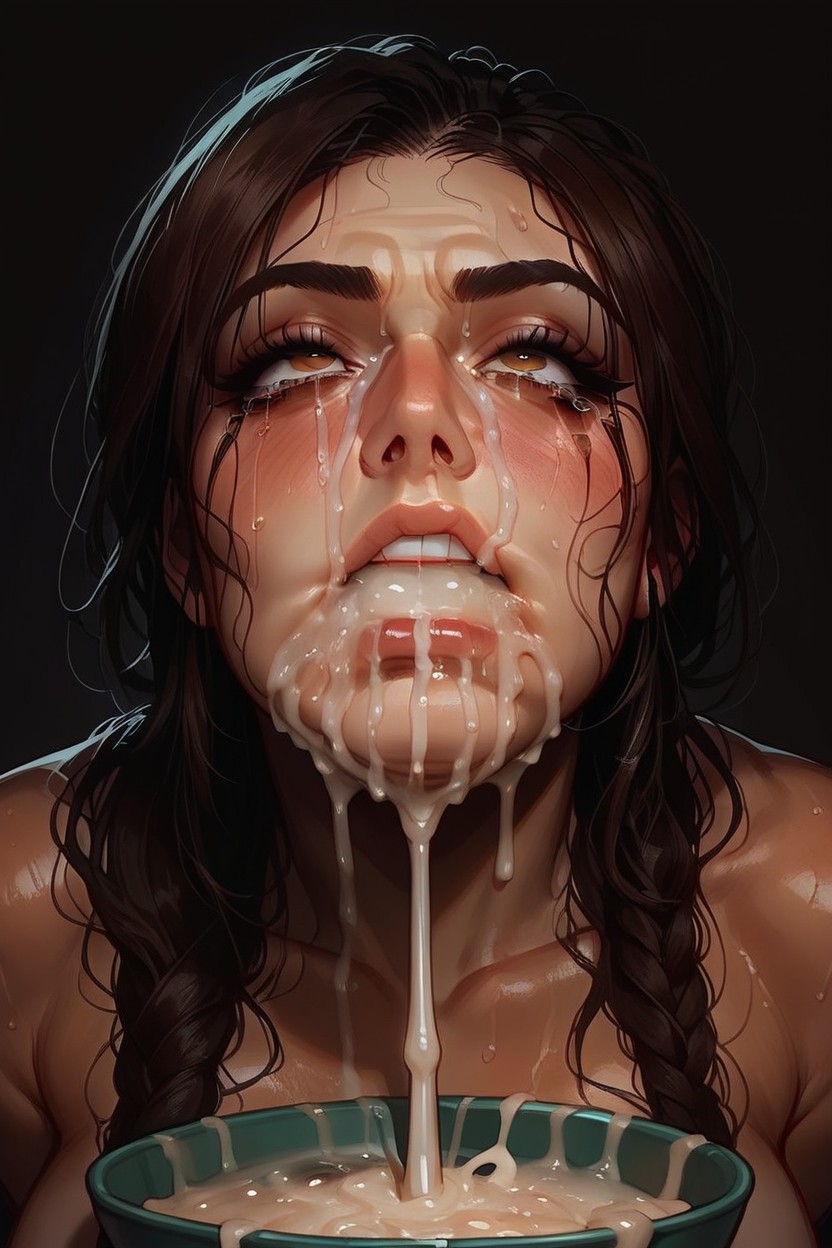 Primer Plano, Teary Eyes, Rodar Los Ojos Hentai IA