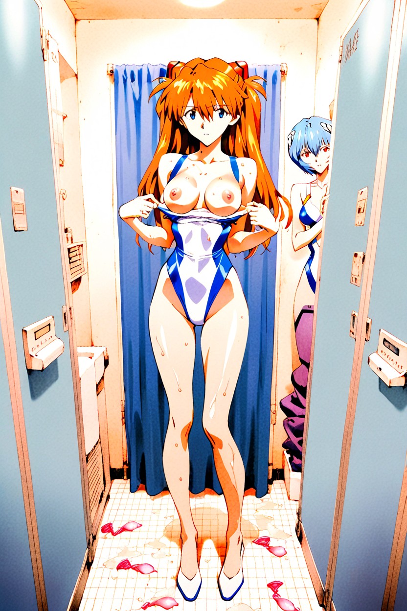 A Slightly Pulled-back Image, 25+, Sadamoto Style Hentai AI Porn