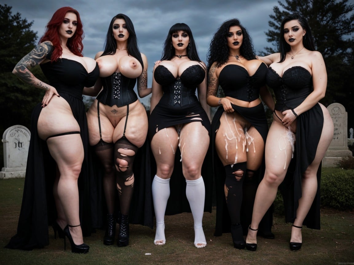 Goth Women, Egyptian, Tattoo AI Porn