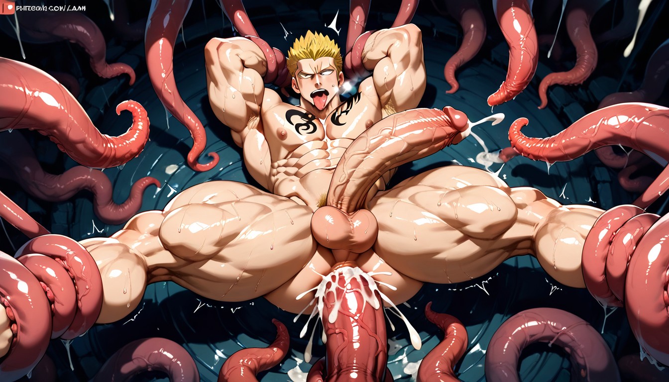 Very Oversized Hyper Gigantic Tentacle Penetration, Massive Butts, Erect Nipples AI同性戀黃片