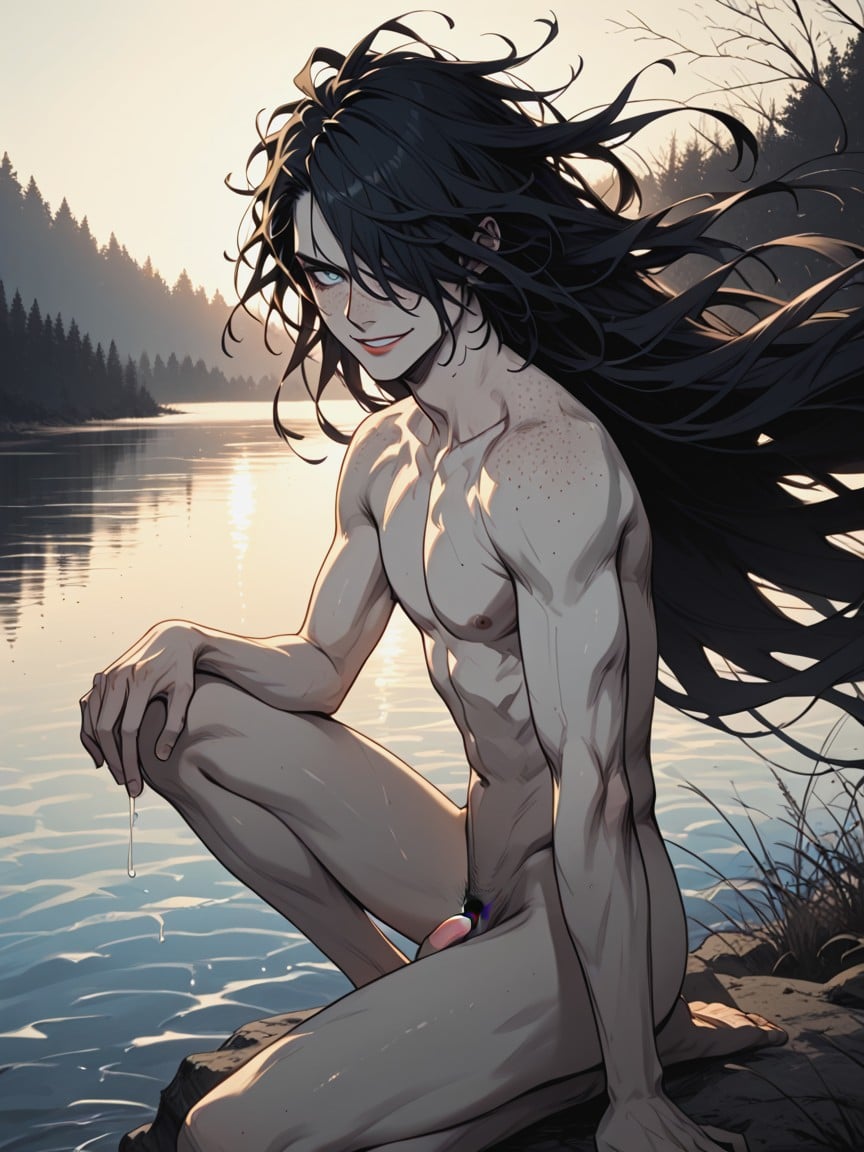 Backlit, Oiled Skin, Freckles AI Gay Porn