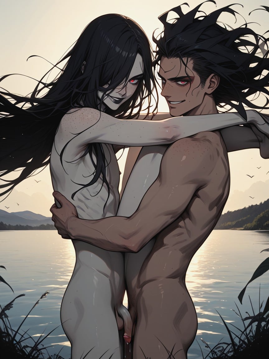 Seductive Look, Lake, Hyper Long Hair AI同性恋黄片