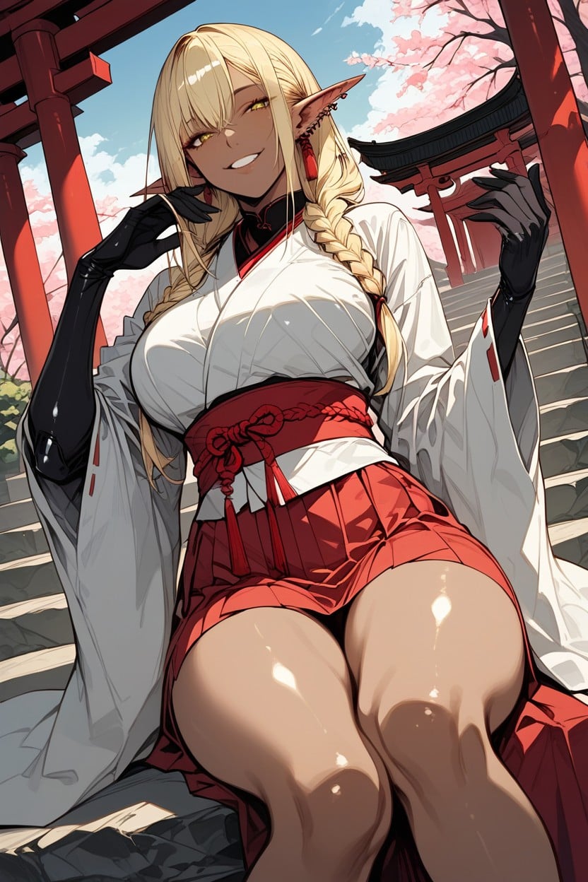Front View, Smug Expression, Female Hands Hentai AI Porn