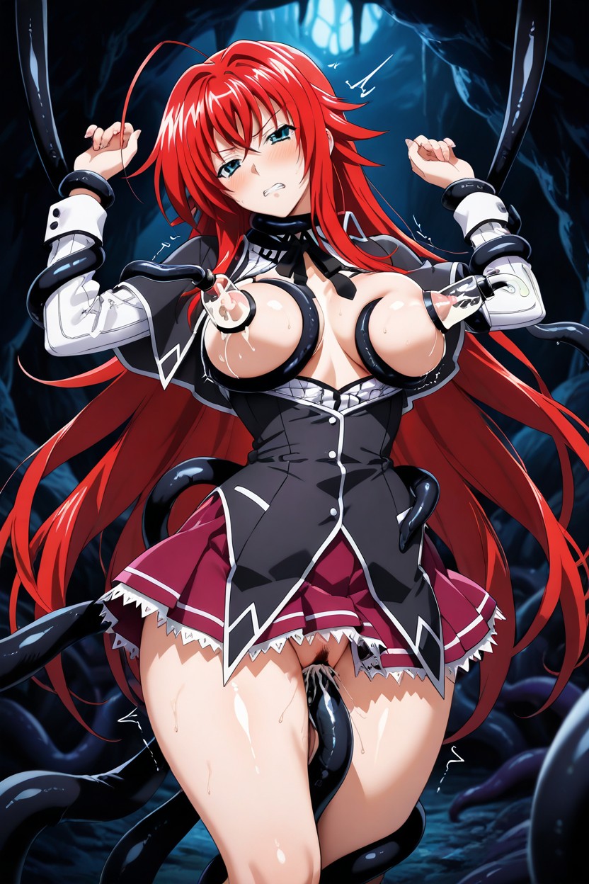 Wide Hips, Head Tilt, Tentacle Penetration In Pussy Hentai AI Porn