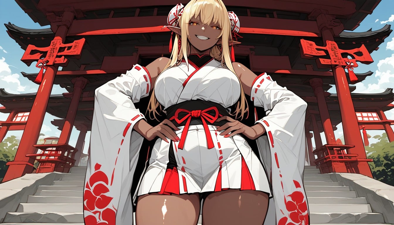 Black Skin, Looking At Viewer, Chloe From Kuroinu Kedakaki Seijo Wa Hakudaku Ni Somaru Hentai AI Porn