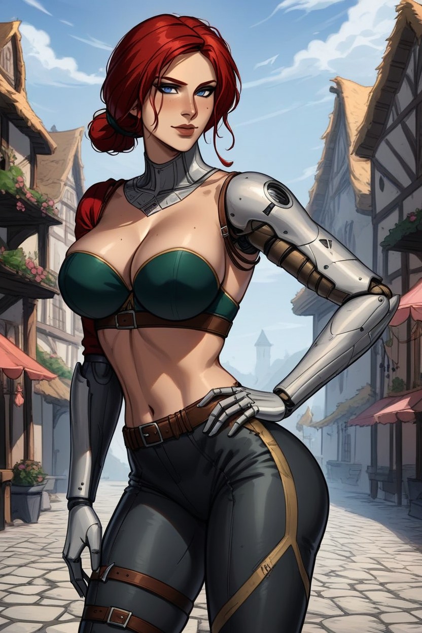 Medium Butt, High Resolution, Big Fake Breasts Porno IA