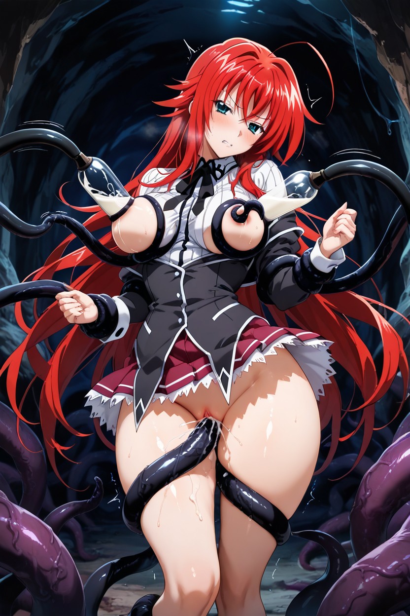 Tentacles Grabbing Breast, Black Tentacles Grabbing Waist, Tentacles Around Belly Hentai AI Porn