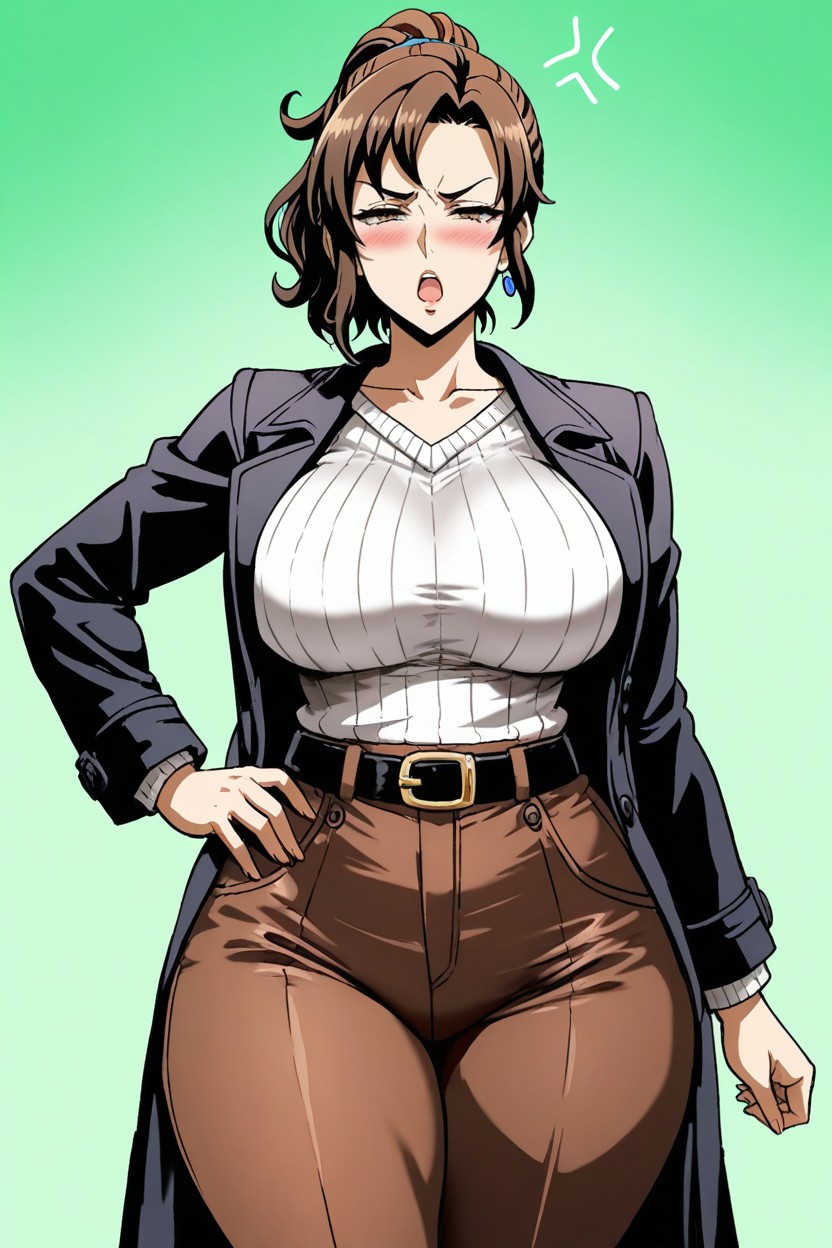 Narrowed Eyes, Eye Roll, High Resolution Hentai AI Porn