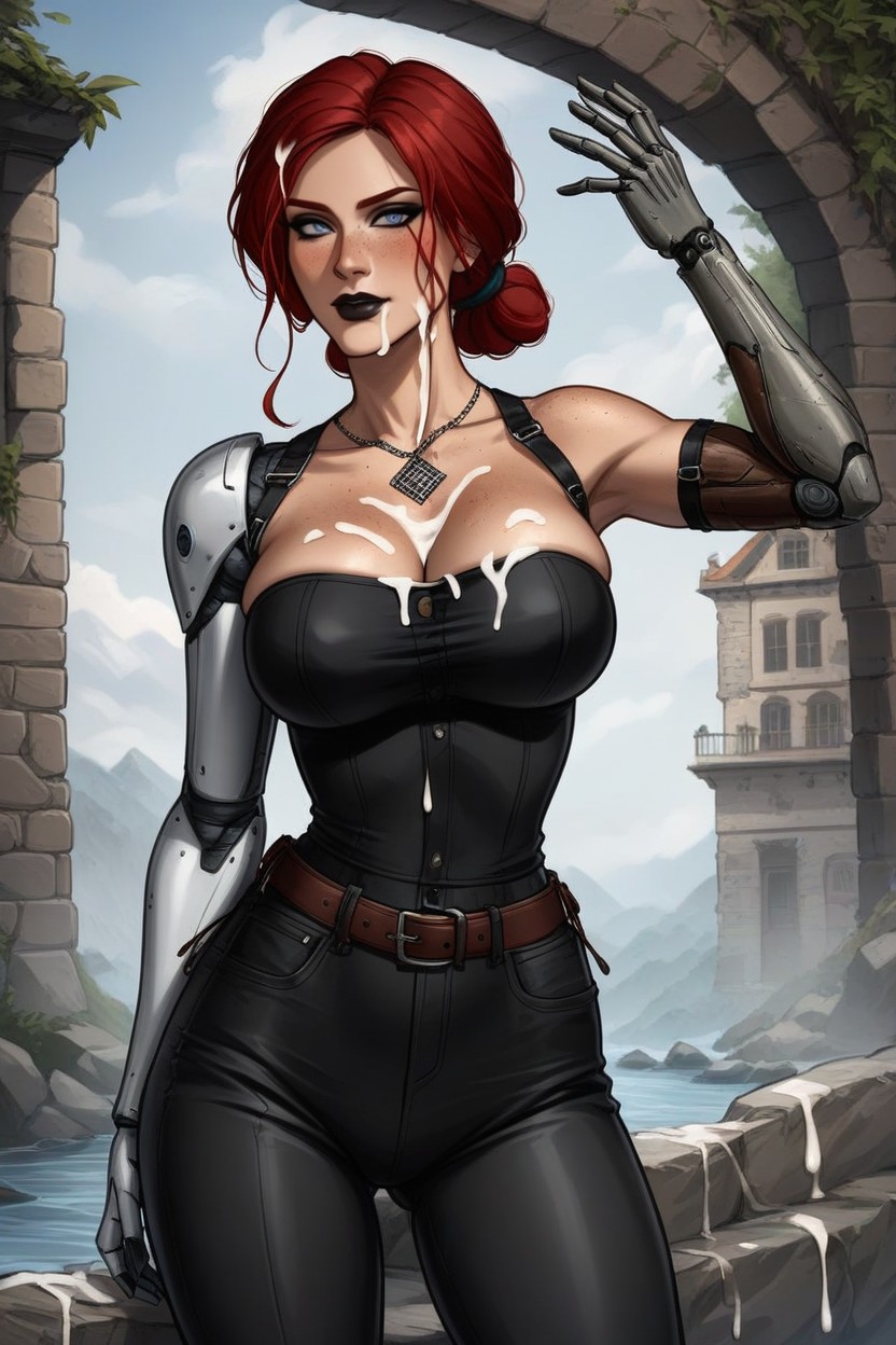 She Have Prosthetic Neck, Medium Butt, She Have Prosthetic Body AI Porn