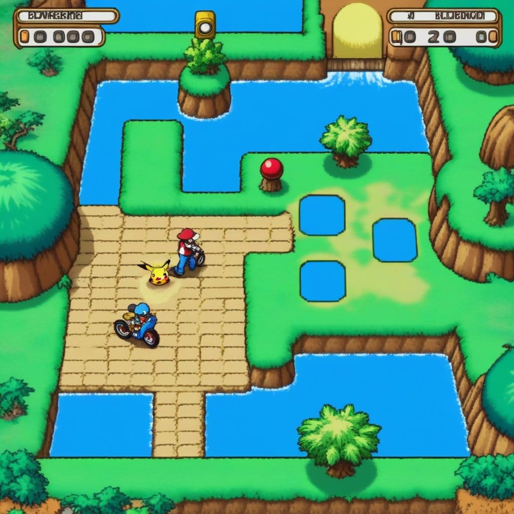 Pokemon Art Style, Pokemon Art Style, Create Screenshot From Classic Pokemon Game Porno IA
