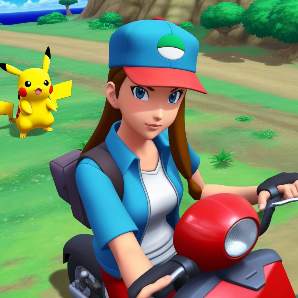 Pokemon Art Style, Biker Duncan, Pokemon Art Style AI Porn