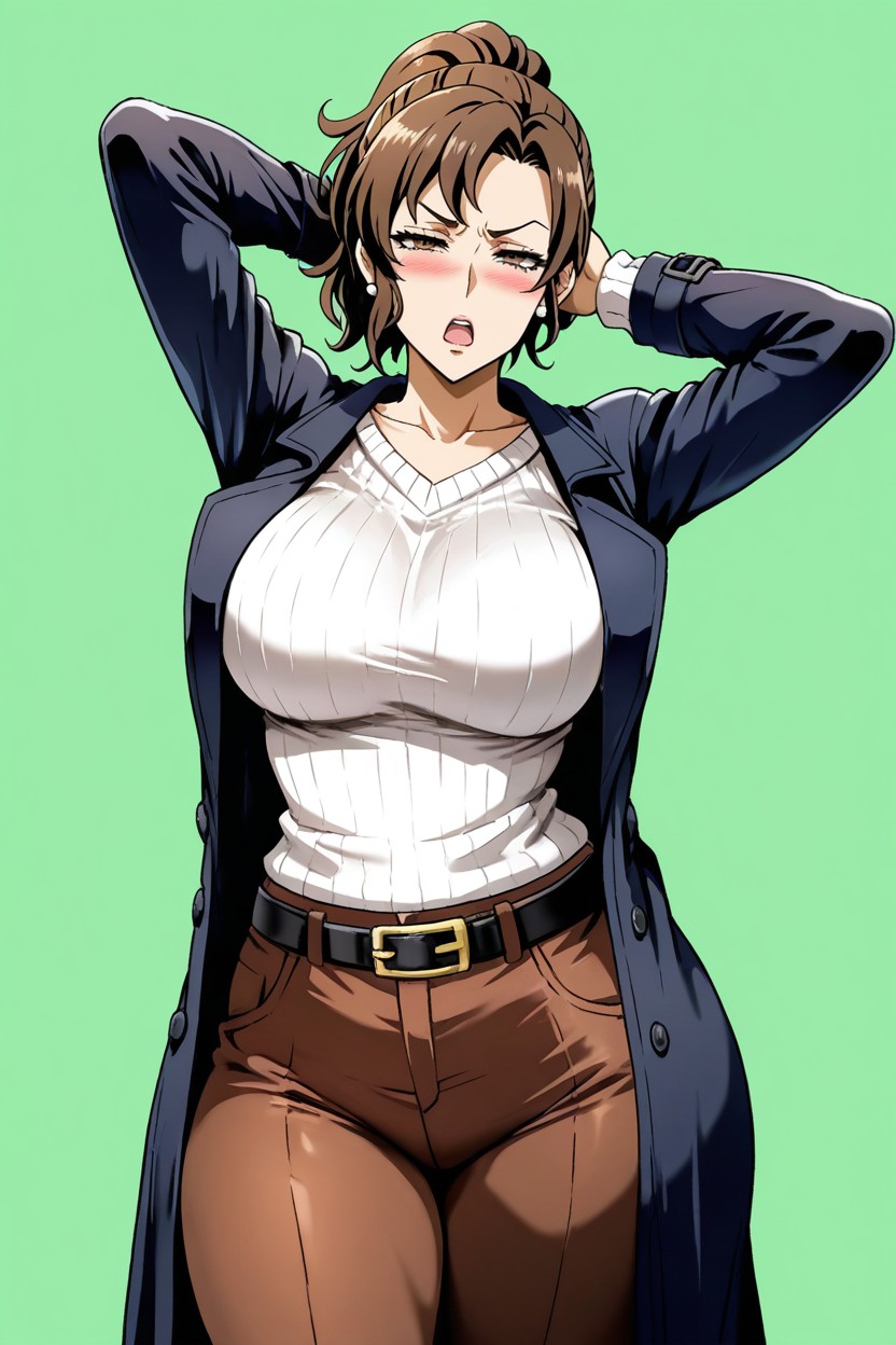 Eye Roll, Arms Crossed, Brown Eyes Hentai AI Porn