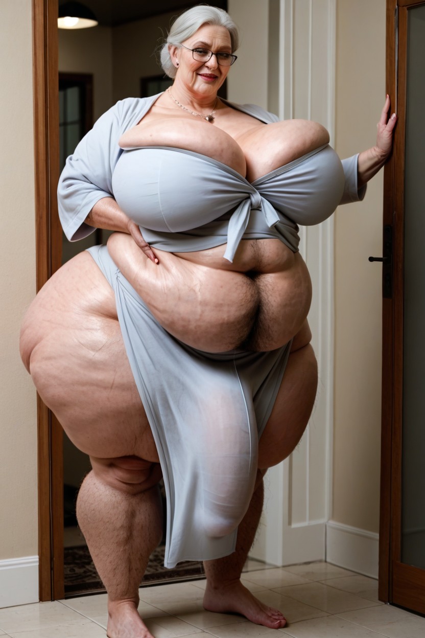 Impossibly Huge Ass, Cellulite Thighs, Huge Obese Belly Porno IA