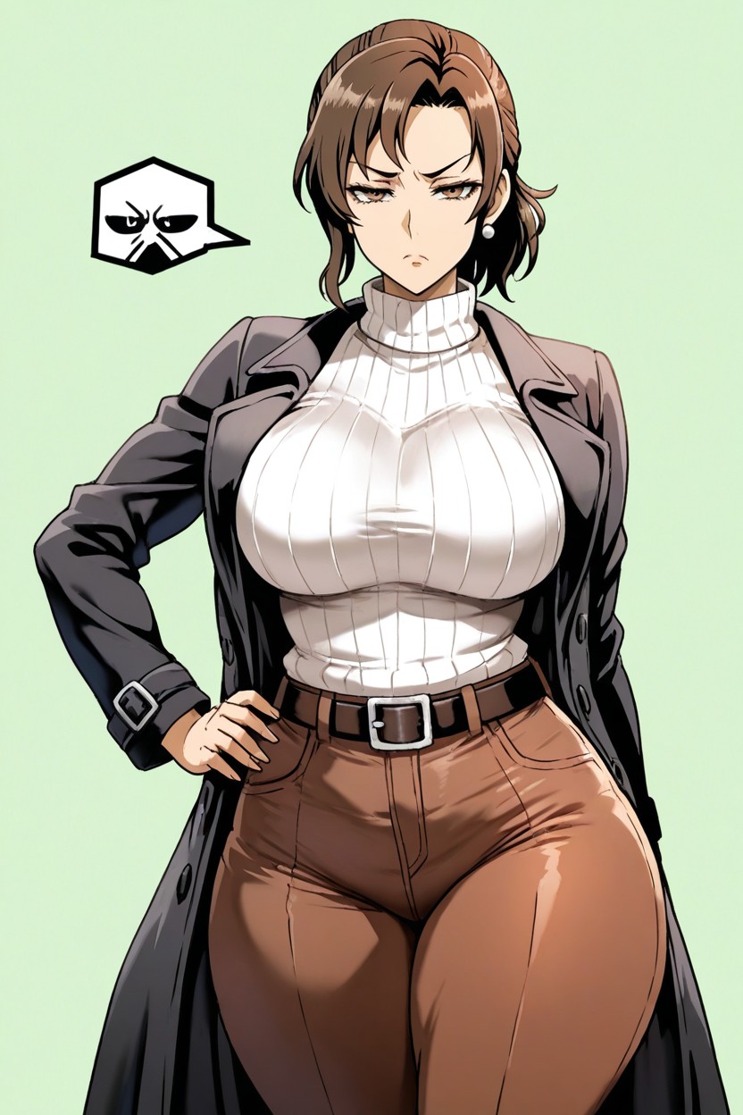 High Resolution, Pearl Ear Studs, Alone Hentai AI Porn