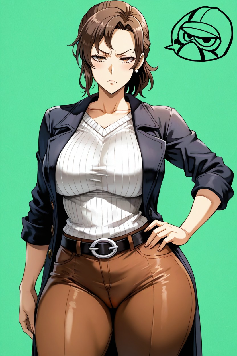Front View, Looking At Viewer, Silent Hentai AI Porn