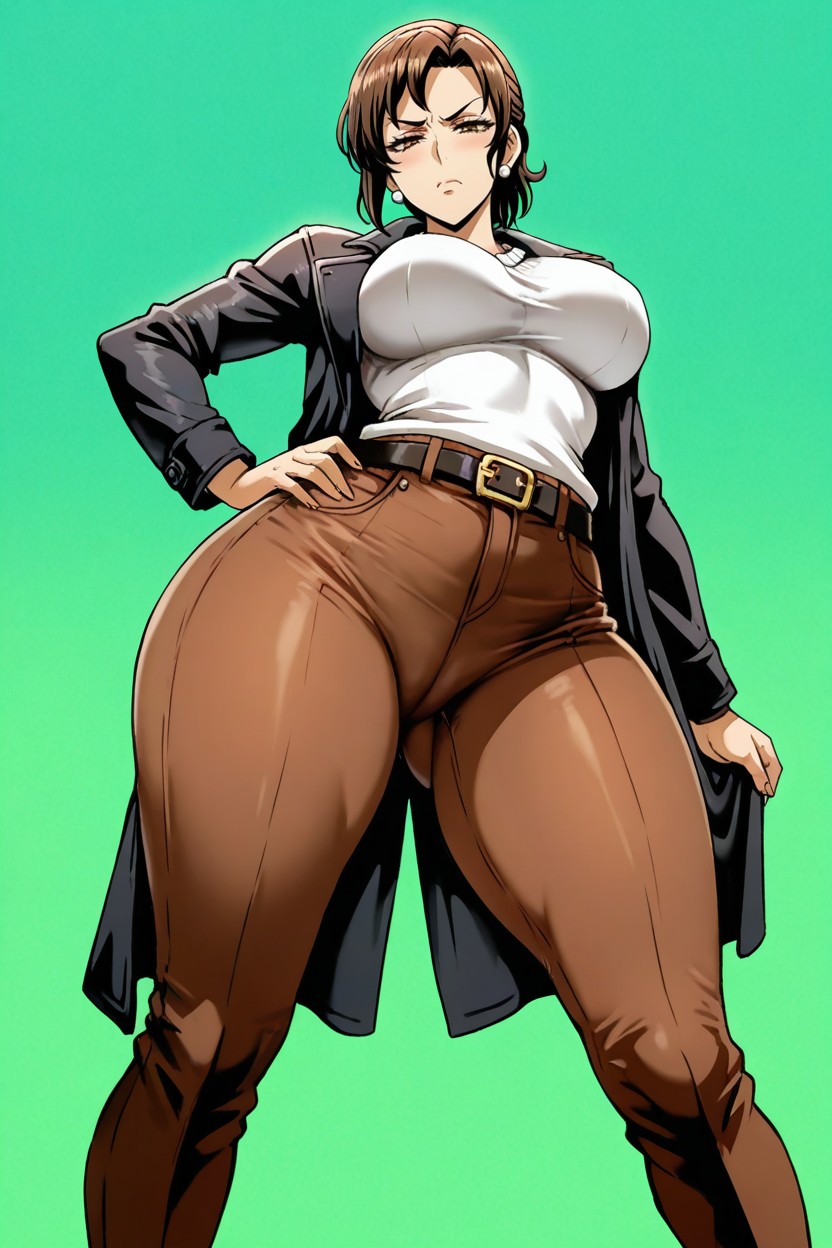 Silent, High Resolution, Thick Thighs Hentai AI Porn