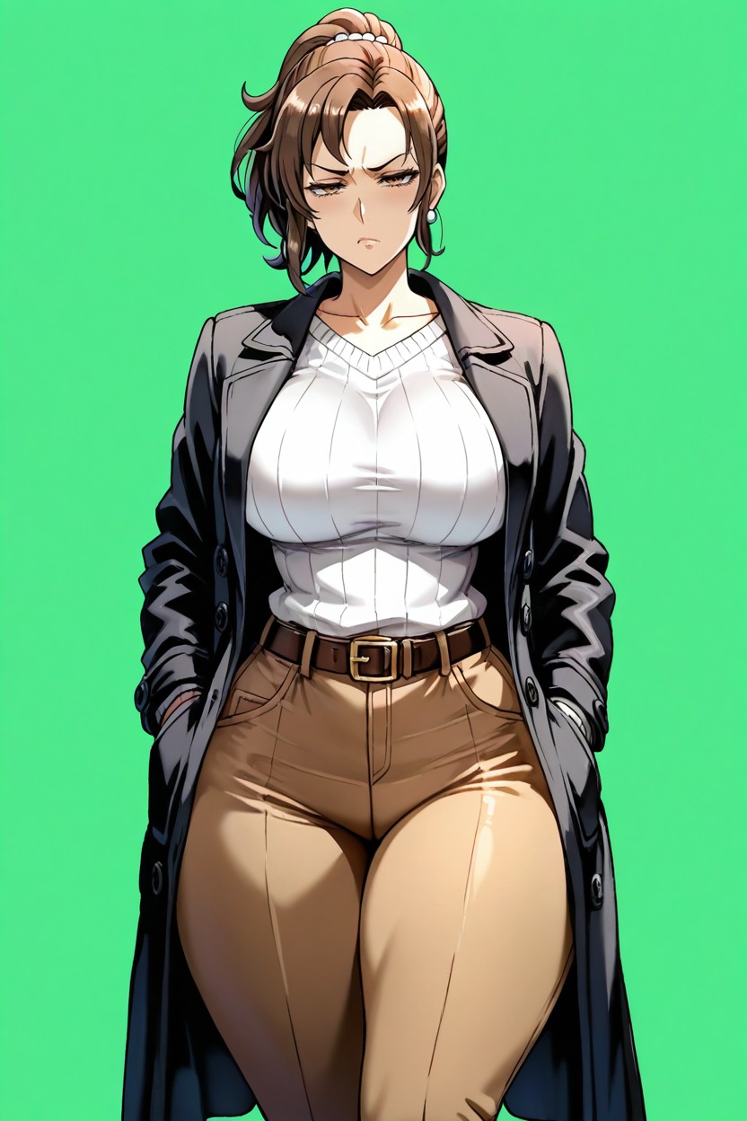 Frowning, High Resolution, Wide Hips Hentai AI Porn