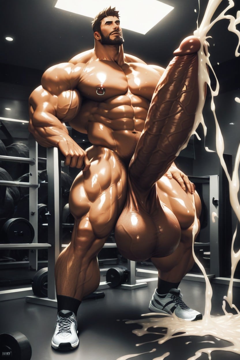 Hyper Growth, Nipple Piercings, Hyper Ejaculation AI Gay Porn
