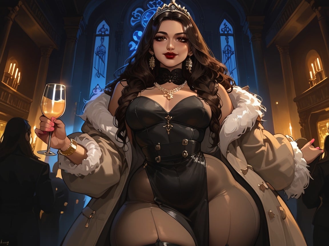 Neon, Diva Role, Gold Tiara Hentai AI Porn