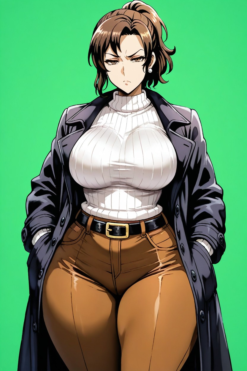 Blank Background, Big Ass, Uncensored Hentai AI Porn