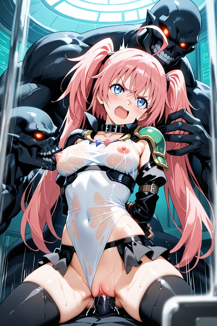 Chupar Tetas, Black Collar, Delgada Hentai IA