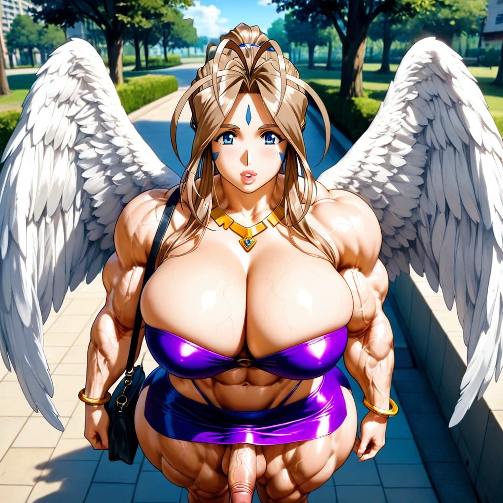 Skimpy Top Deep Cleavage, Muscular Veins, Extremely Large Ass Hentai AI Porn