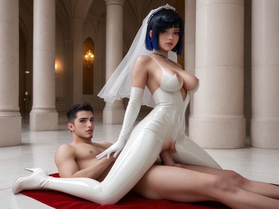 Shoked, Latex Wedding, Melkor Mancin Style AI Porn