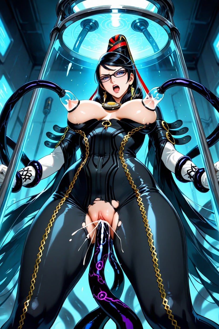 Angry, Tentacles Around Body, Tentacle Milking Breast Hentai AI Porn