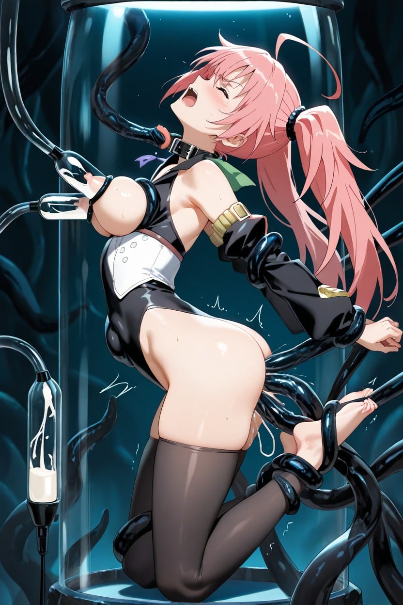 Exposed Pussy, 25+, Milking Hentai AI Porn