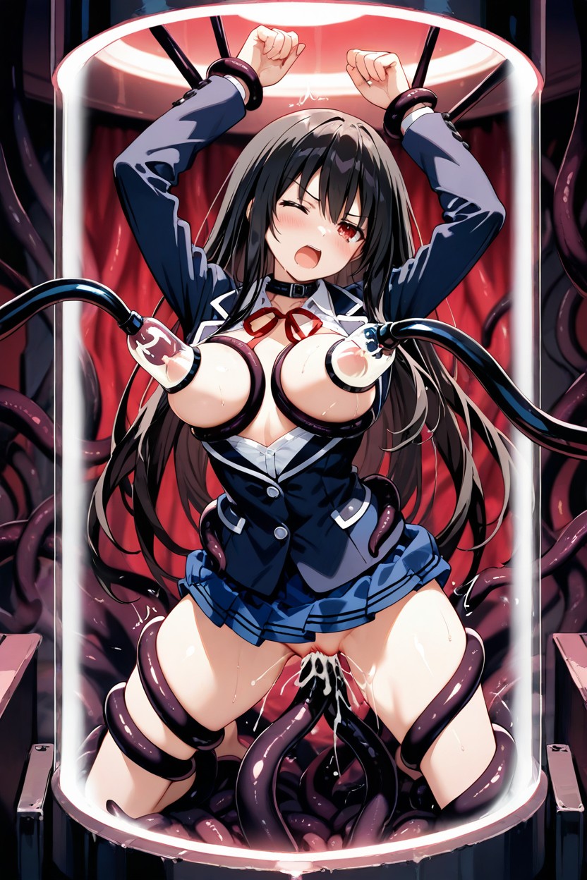Kurumi Tokisaki From Date A Live, Disgusted, Exposed Pussy Hentai AI Porn