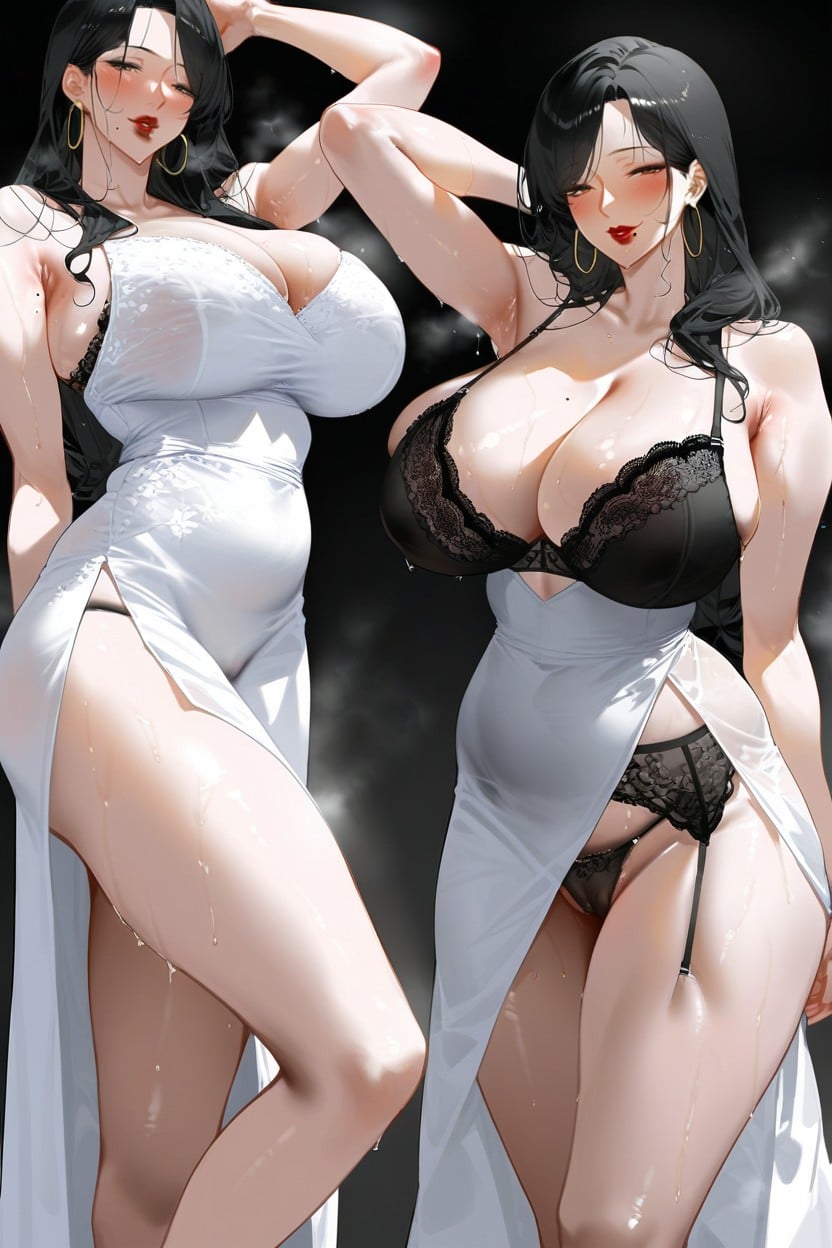 Detailed Skin, Red Lips, Caliente Hentai IA