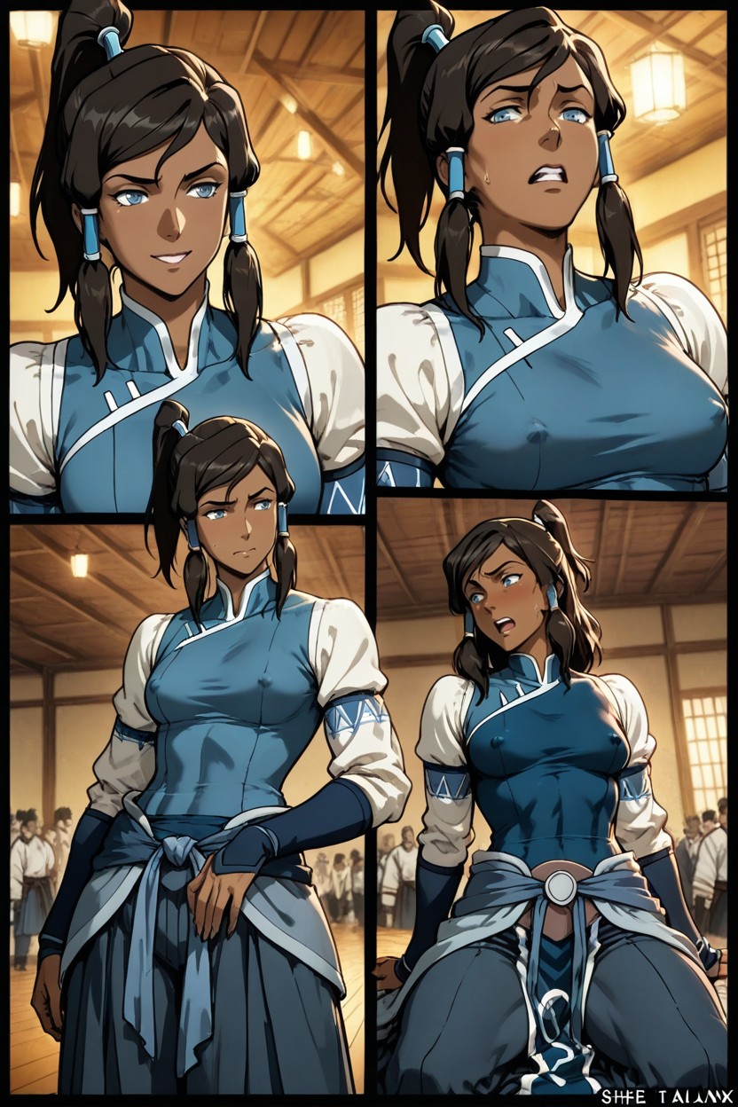 25+, Korra From Avatar, Five Manga Panels Hentai AI Porn