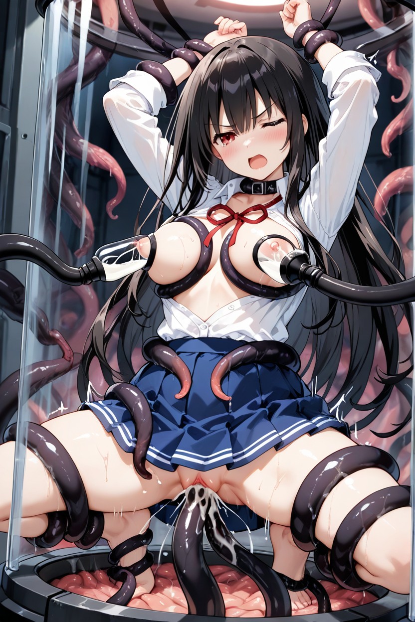 Tentacle Penetration In Pussy, Medium Ass, Black Tightswet Clothes Hentai AI Porn
