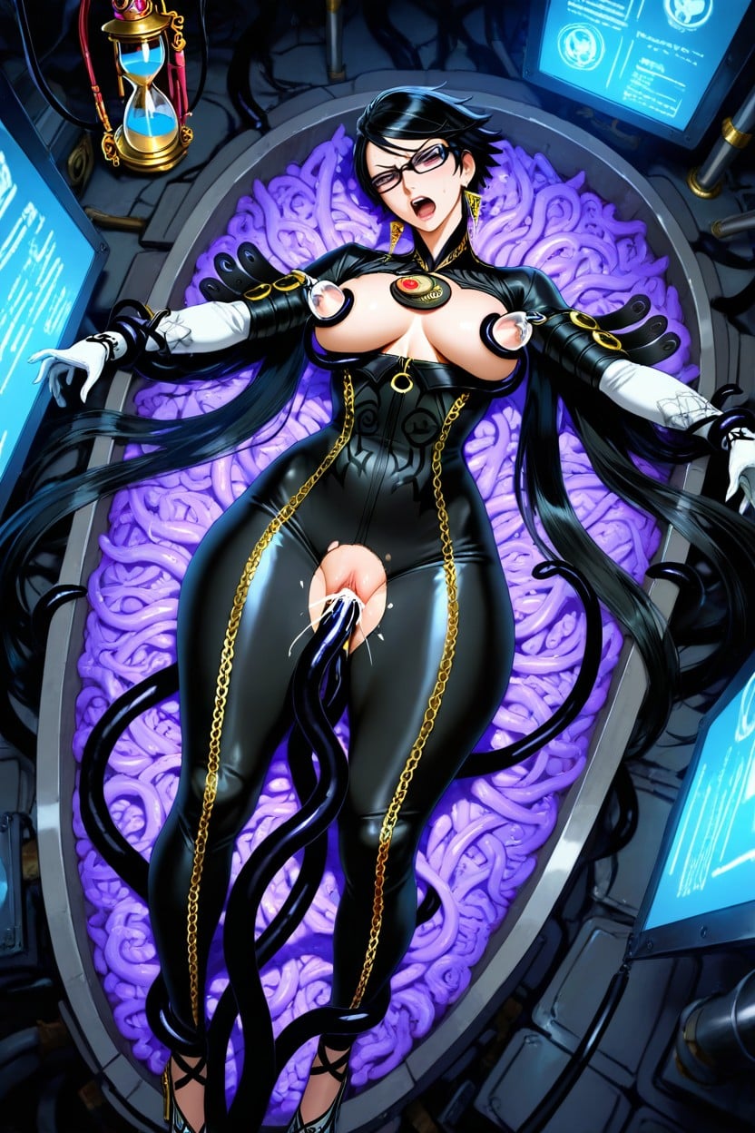 Tentacles Grab The Thigh, Black Tentacles Grabbing Neck, Tumbada Hentai IA