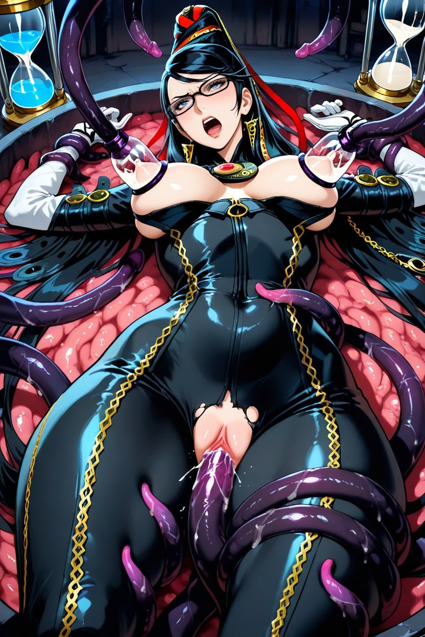 30+, Tentacles Around Body, Tentacles Grabbing Breast Hentai AI Porn