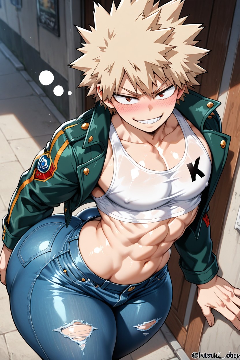 Thick Thighs, Man, 탱크탑 게이 AI 포르노