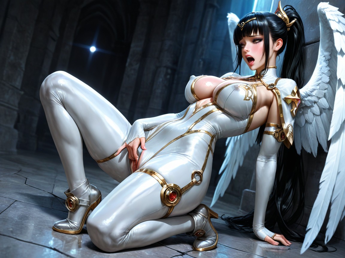 Sleek Clawed Shoes, Massive Carved Circular Floor Dais With Runes, Horny Hentai AI Porn