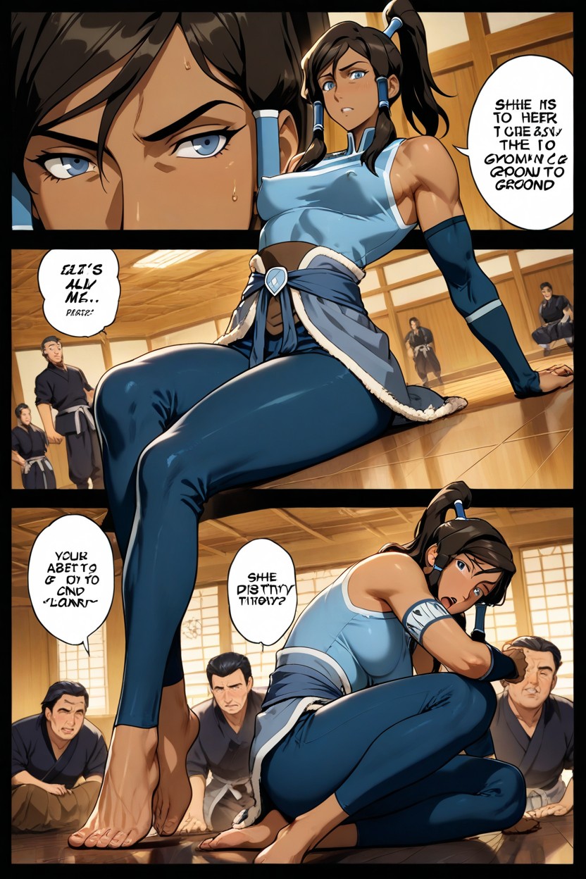 Smooth Skin, She Is Thrown Dynamically To The Ground, Mens Restrained Her Porno IA Hentai