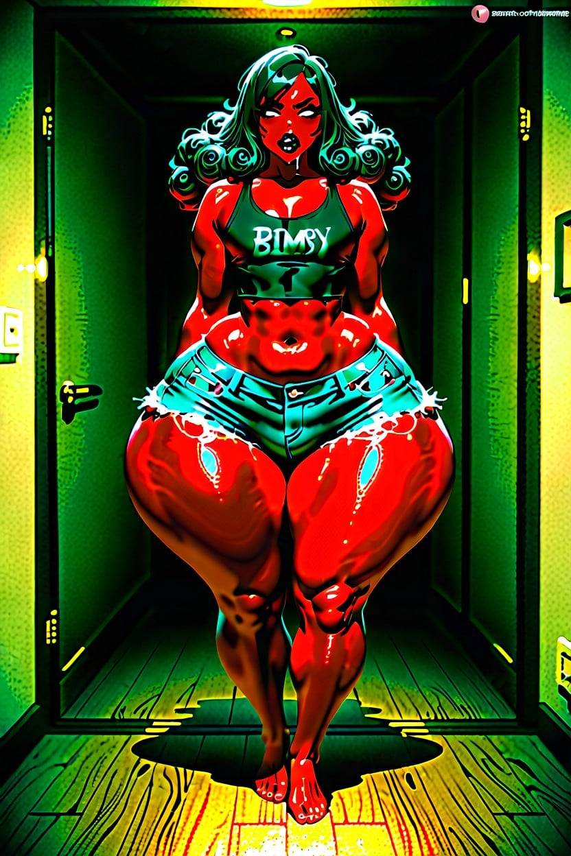 Oily Body, Thick Femboy, Red Demon AI同性戀黃片