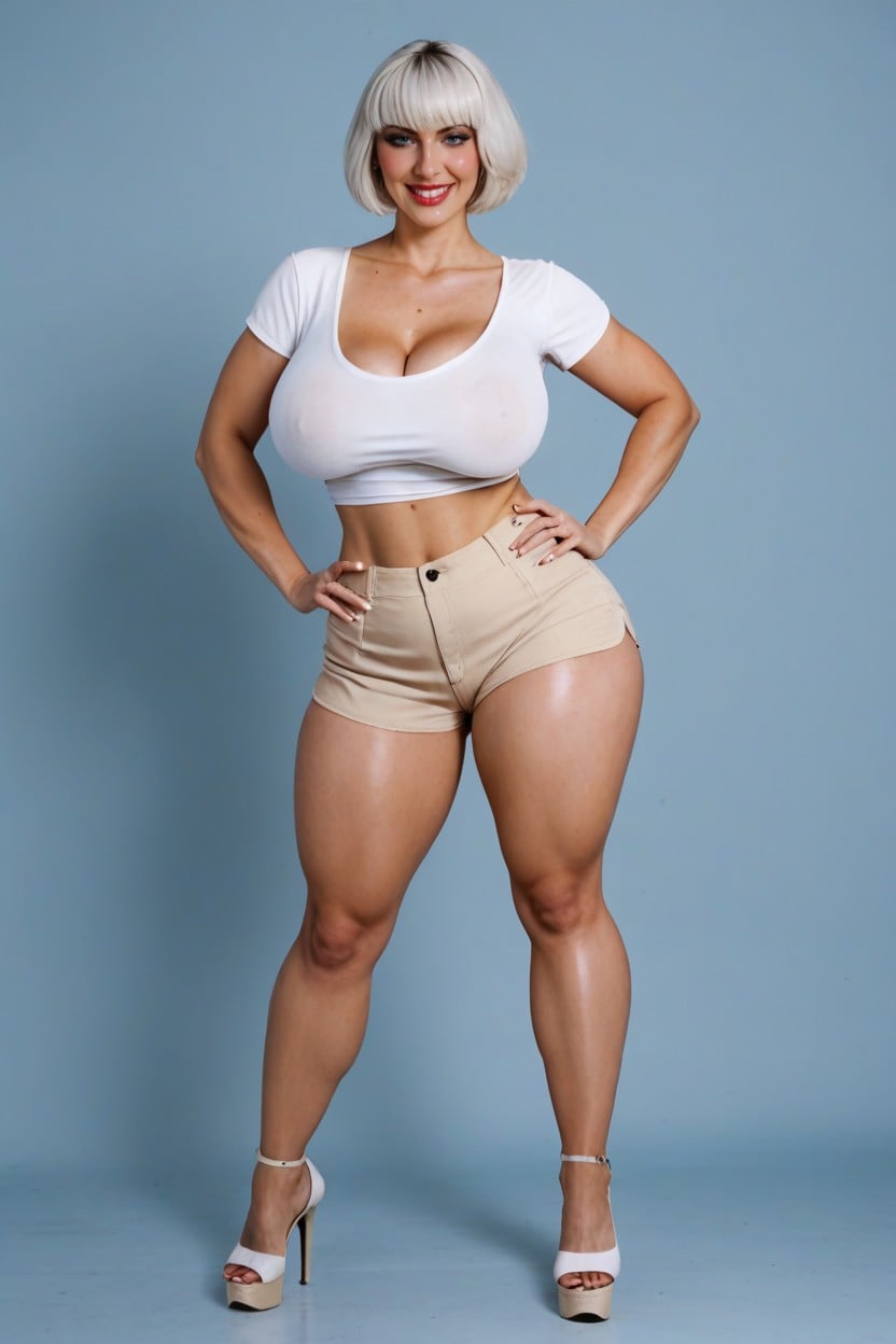 Gorgeous, Hands On Hips, Full Body AI Porn