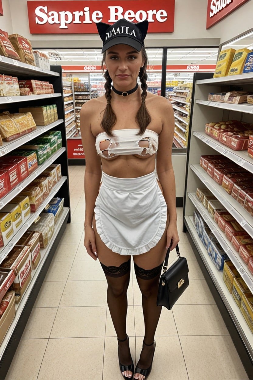 Stockings, Sweaty, Inward Knees AI Porn