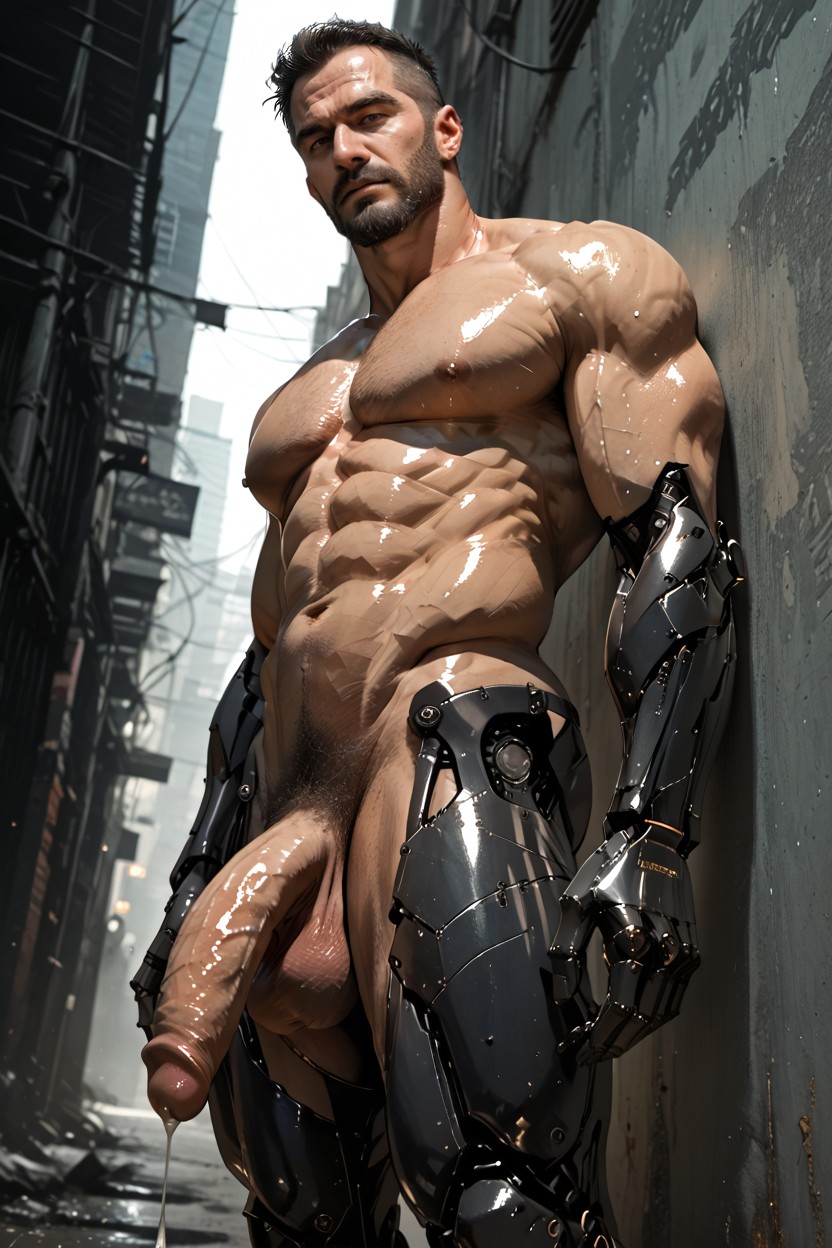 Black Hair, Strings Of Cum, Hunk 게이 AI 포르노