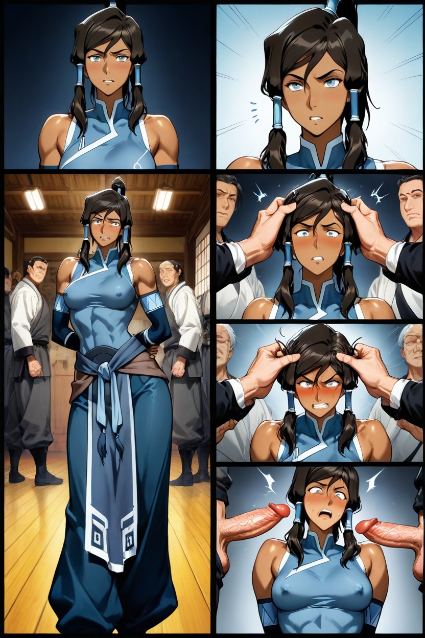 Multiple Panels, Dark Skin, Aesthetic Hentai AI Porn