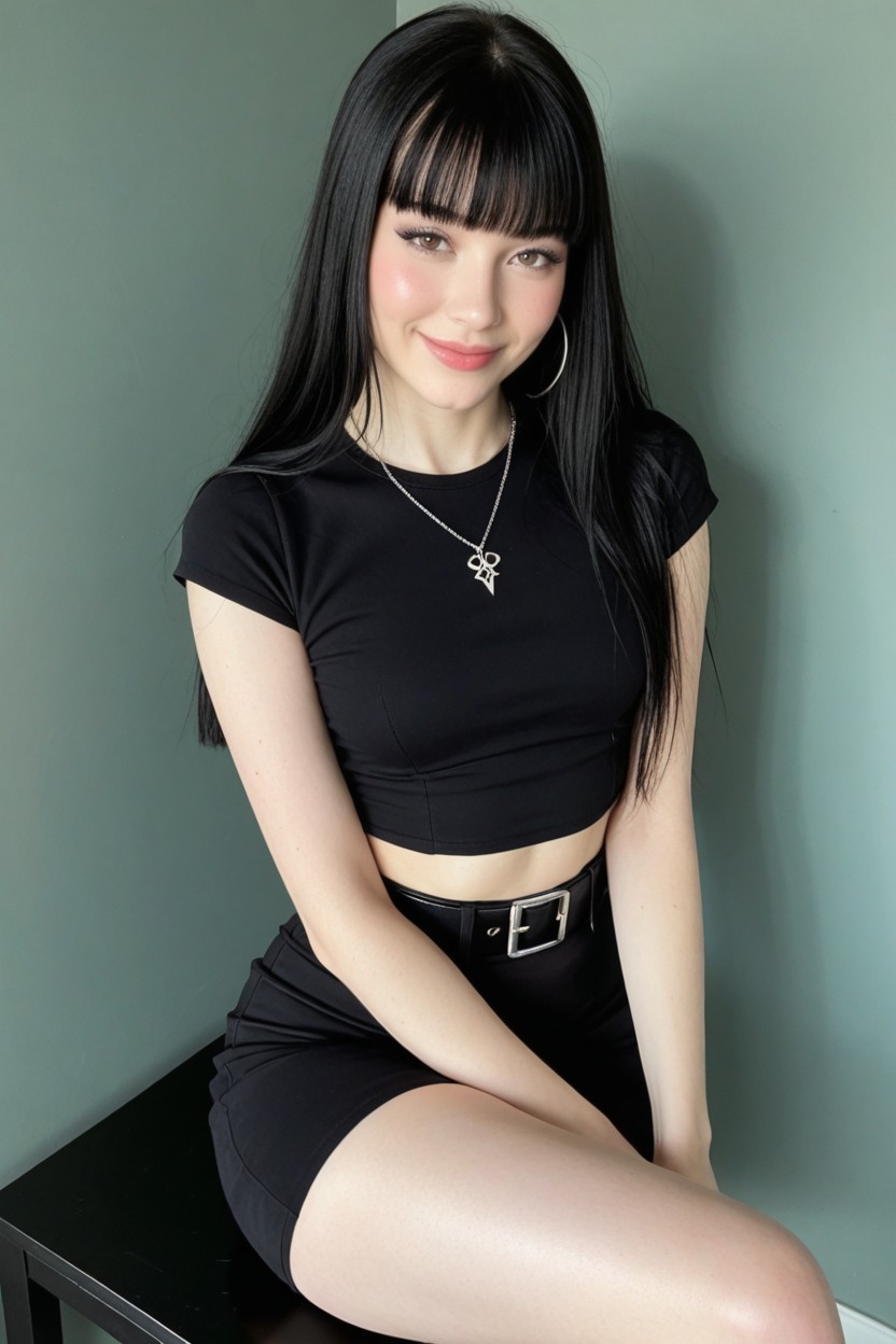 Blushing, White Skin, Hdr AI Porn