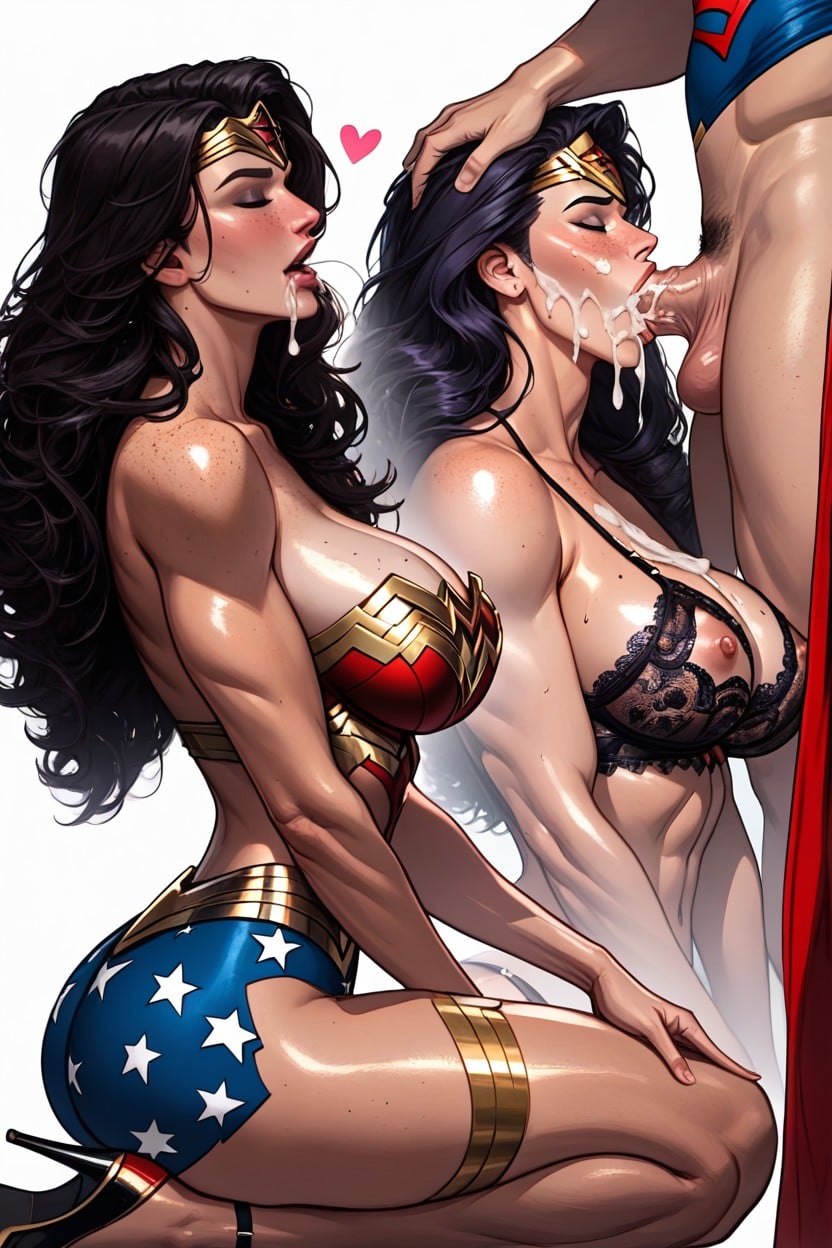 Superman From Dc Comic, Love Hearts, Oiled AI Porn