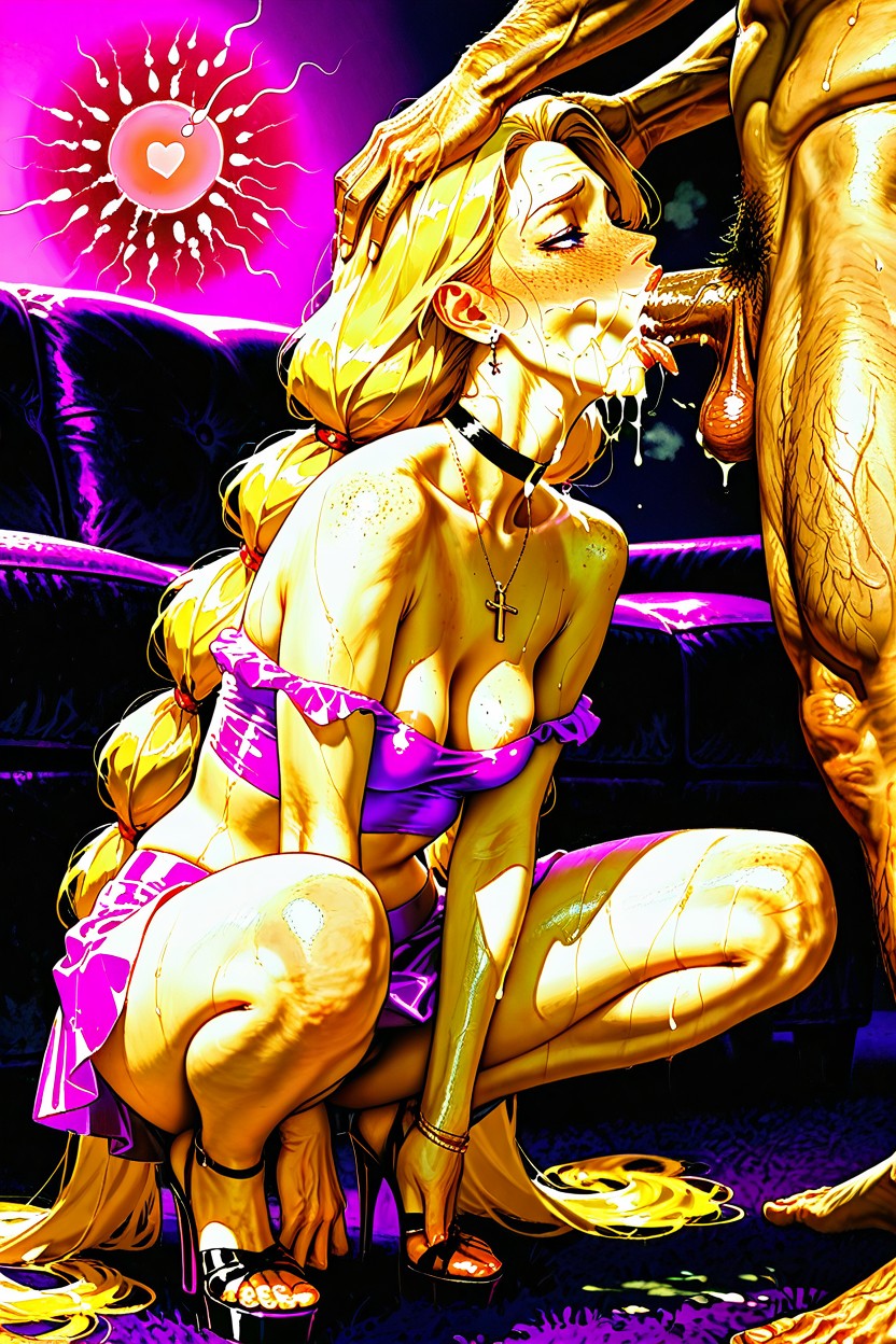 Inside, Saggy Balls, Lots Of Freckles Of Face Hentai AI Porn